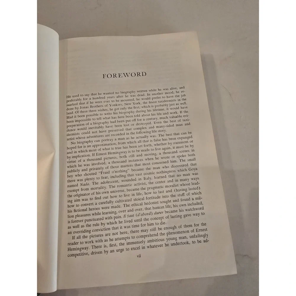 Ernest Hemingway: A Life Story‎ by Carlos Baker (1969, Book Club Edition HCDJ)